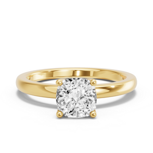 Image for Cushion Tulip Basket Ring with Solitaire band