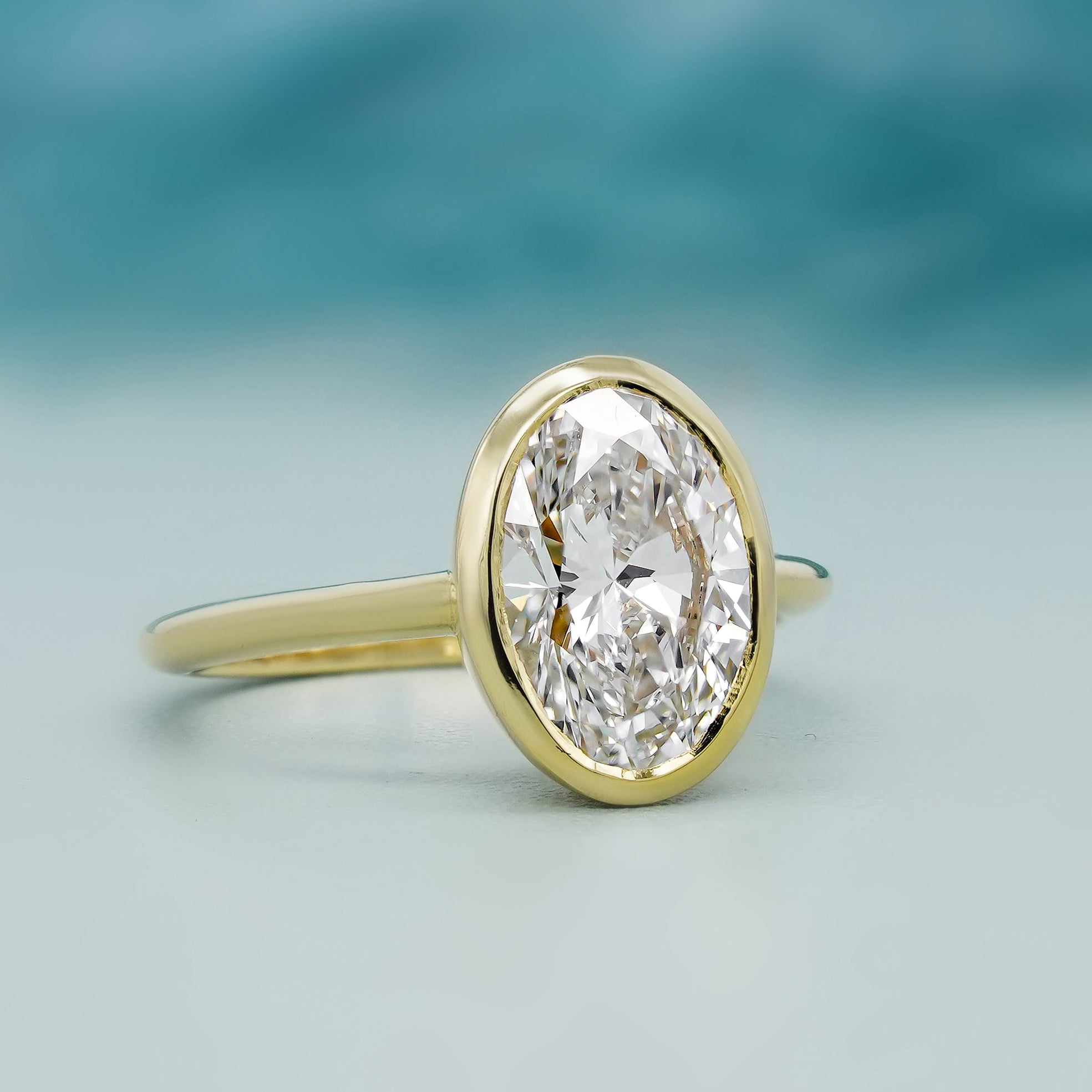 IGI certified lab grown diamond engagement ring