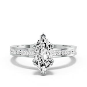 Image for Marquise Vintage Basket Ring with Channel band