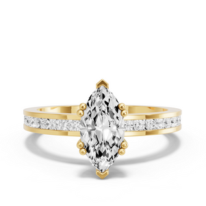 Image for Marquise Vintage Basket Ring with Channel band