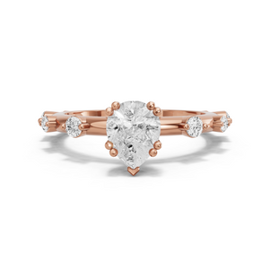 Image for Pear Vintage Basket Ring with Floating Station band