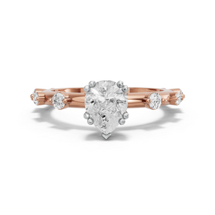 Image for Pear Vintage Basket Ring with Floating Station band