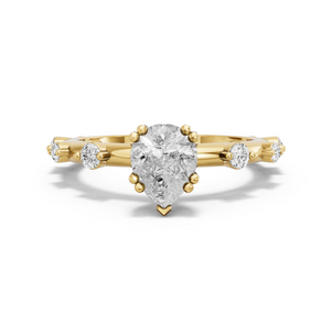 Image for Pear Vintage Basket Ring with Floating Station band