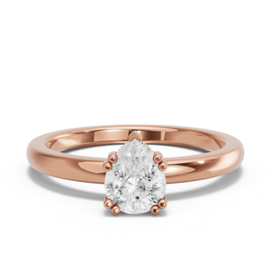 Image for Pear Vintage Basket Ring with Solitaire band