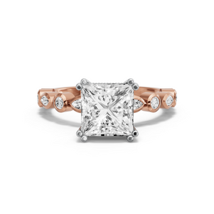 Image for Princess Vintage Basket Ring with Alternating Marquise band