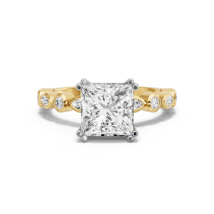 Image for Princess Vintage Basket Ring with Alternating Marquise band