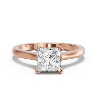 Image for Princess Vintage Basket Ring with Knife Edge Cathedral band