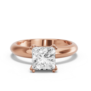 Image for Princess Vintage Basket Ring with Knife Edge Solitaire band