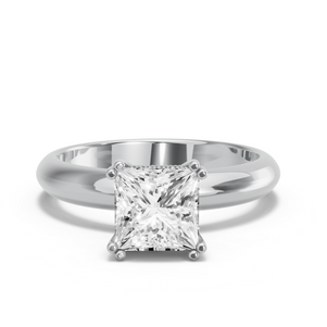 Image for Princess Vintage Basket Ring with Knife Edge Solitaire band