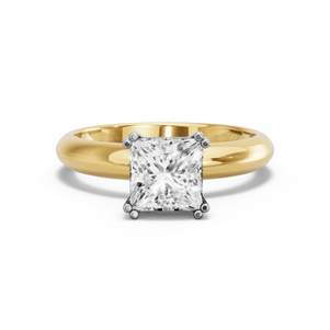 Image for Princess Vintage Basket Ring with Knife Edge Solitaire band