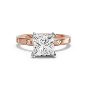 Image for Princess Vintage Basket Ring with Sleek Accent band