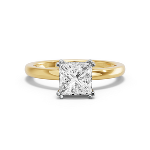 Image for Princess Vintage Basket Ring with Solitaire band