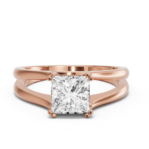 Image for Princess Vintage Basket Ring with Split Ring Solitaire band