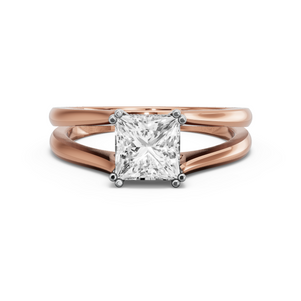 Image for Princess Vintage Basket Ring with Split Ring Solitaire band