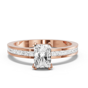 Image for Radiant Vintage Basket Ring with Channel band