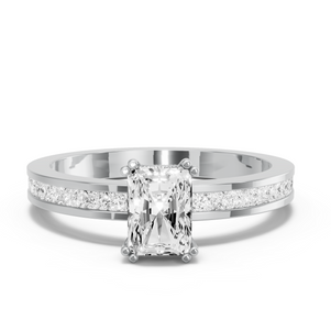 Image for Radiant Vintage Basket Ring with Channel band