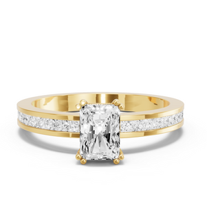 Image for Radiant Vintage Basket Ring with Channel band