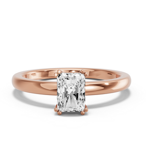 Image for Radiant Vintage Basket Ring with Solitaire band