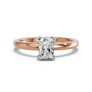 Image for Radiant Vintage Basket Ring with Solitaire band