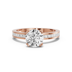 Image for Round Vintage Basket Ring with Channel band