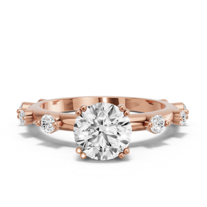 Image for Round Vintage Basket Ring with Floating Station band