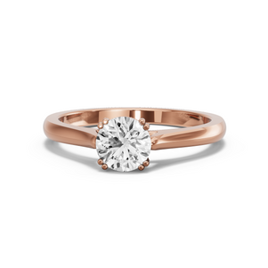 Image for Round Vintage Basket Ring with Knife Edge Cathedral band