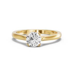 Image for Round Vintage Basket Ring with Knife Edge Cathedral band