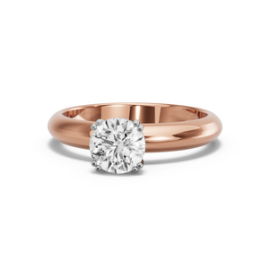 Image for Round Vintage Basket Ring with Knife Edge Solitaire band
