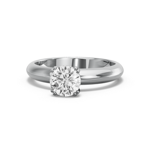 Image for Round Vintage Basket Ring with Knife Edge Solitaire band