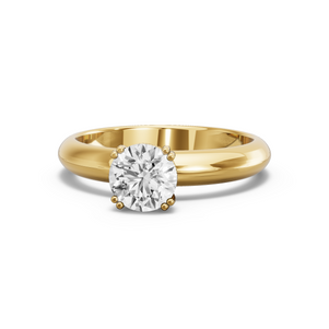 Image for Round Vintage Basket Ring with Knife Edge Solitaire band