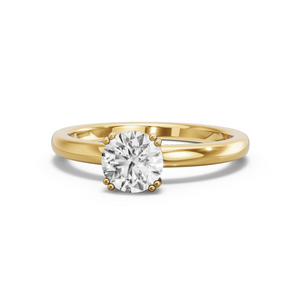 Image for Round Vintage Basket Ring with Solitaire band