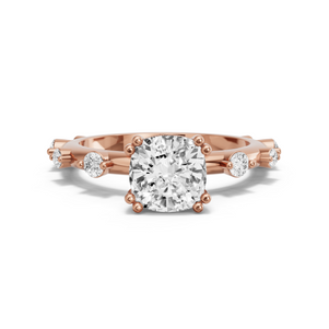 Image for Cushion Vintage Basket Ring with Floating Station band