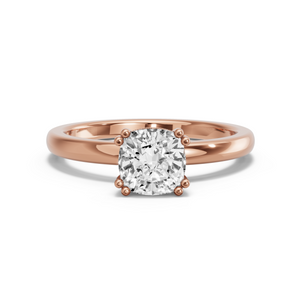 Image for Cushion Vintage Basket Ring with Solitaire band