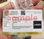 International Gemological Institute India certificate for a laboratory grown diamond platinum ring held in hand.