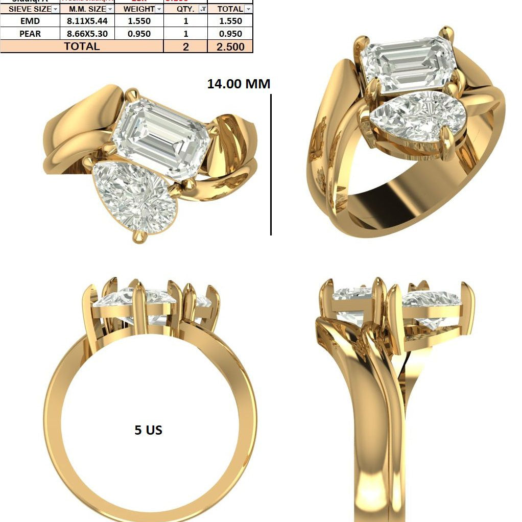 Freeha Siddiqi | 14k Yellow gold | Wedding Band | 5(US)