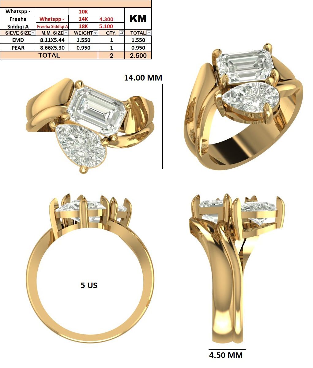 Freeha Siddiqi | 14k Yellow gold | Wedding Band | 5(US)