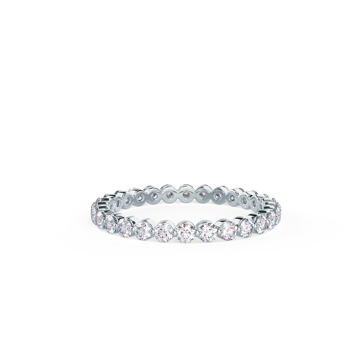 Stunning Shared Prong Lab Grown Diamond Band – EF Color, VS Clarity, IGI Certified