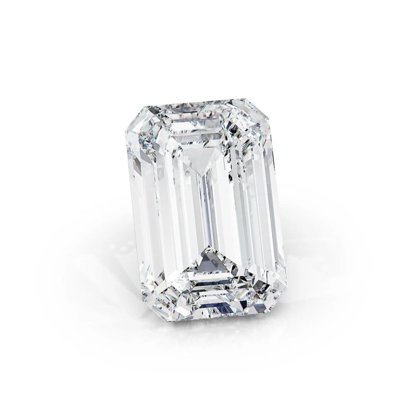 Emerald lab-grown diamond