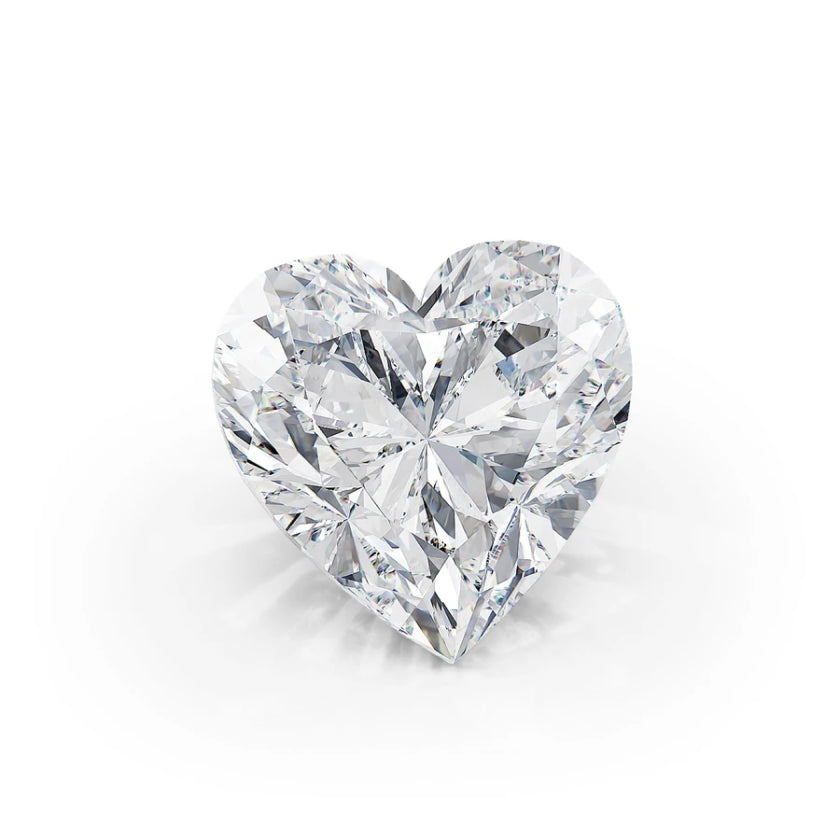Heart lab-grown diamond