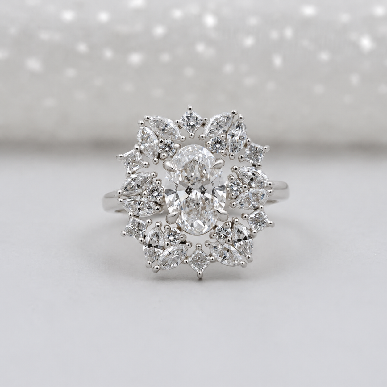 10k White Gold, 14k White Gold, 18k White Gold, Platinum