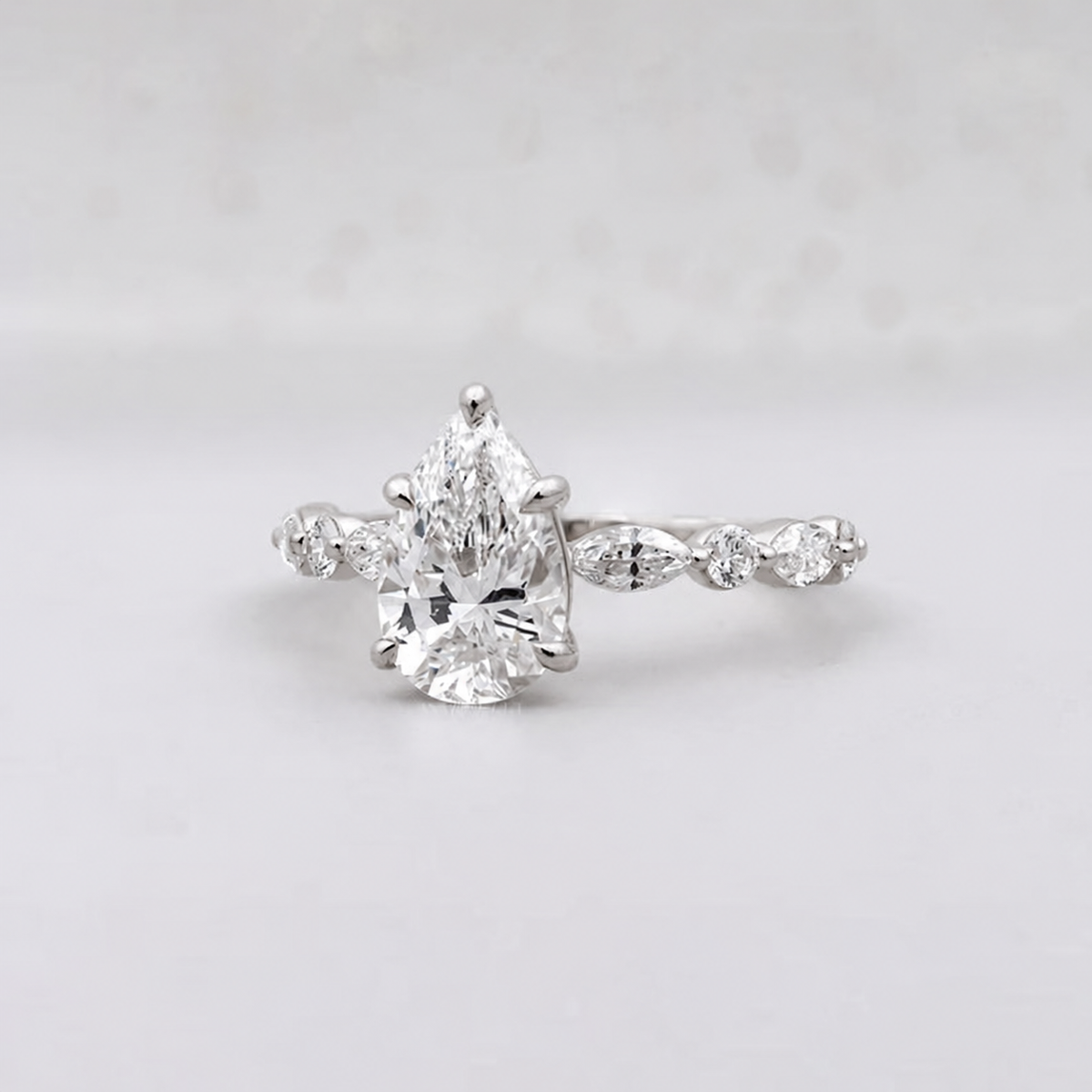10k White Gold, 14k White Gold, 18k White Gold, Platinum