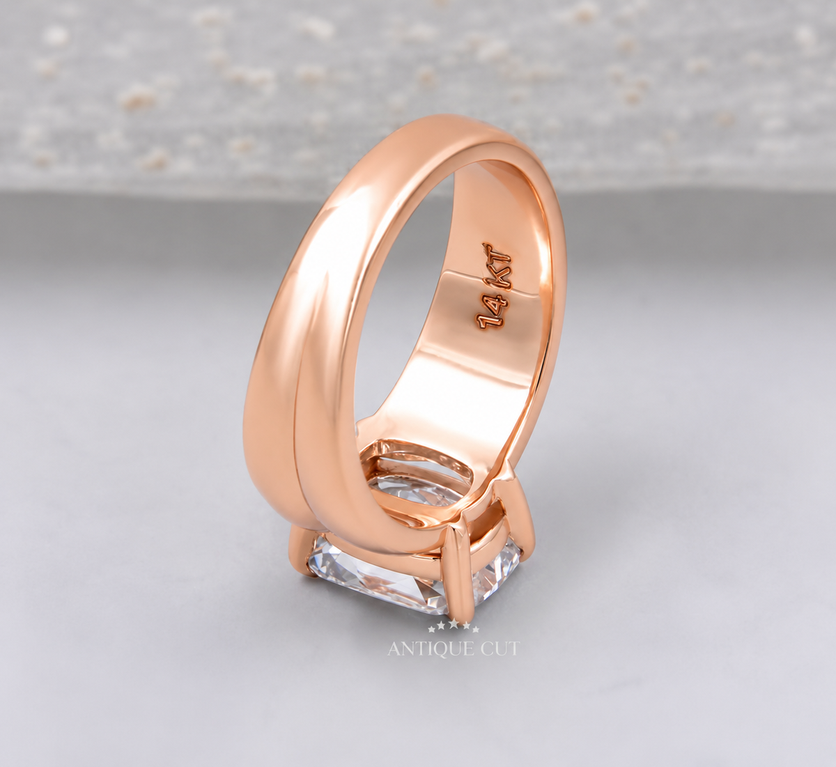 2.0 Carat Lab Grown Cushion Cut Solitaire Engagement Ring