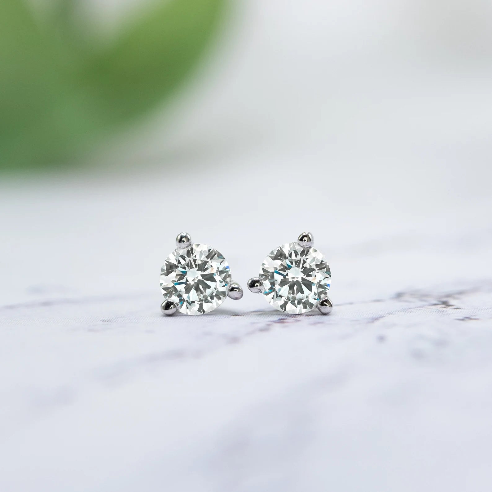 0.50 Carat Lab Created Diamond Earrings