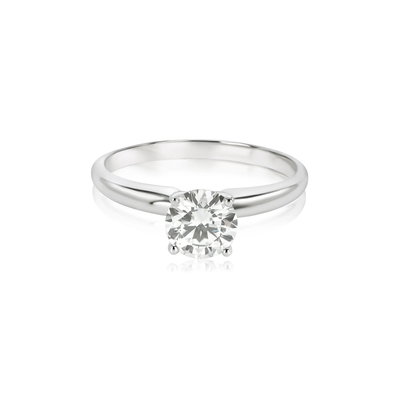0.75 CTW Lab-Created Diamond Classic Solitaire Ring DEF COLOR VS+ CLARITY