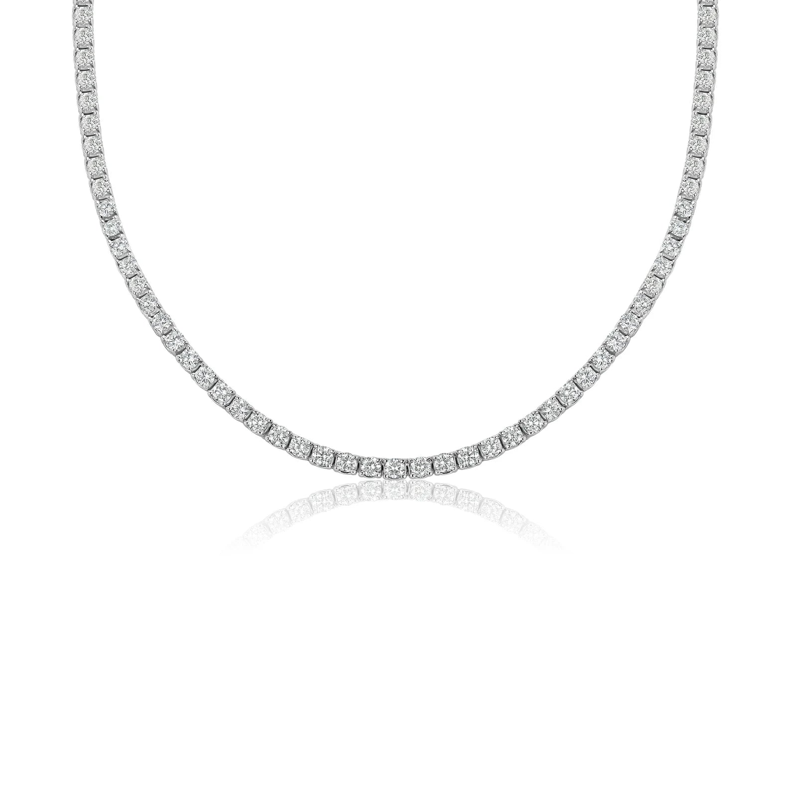 10 Carat Diamond Tennis Necklace