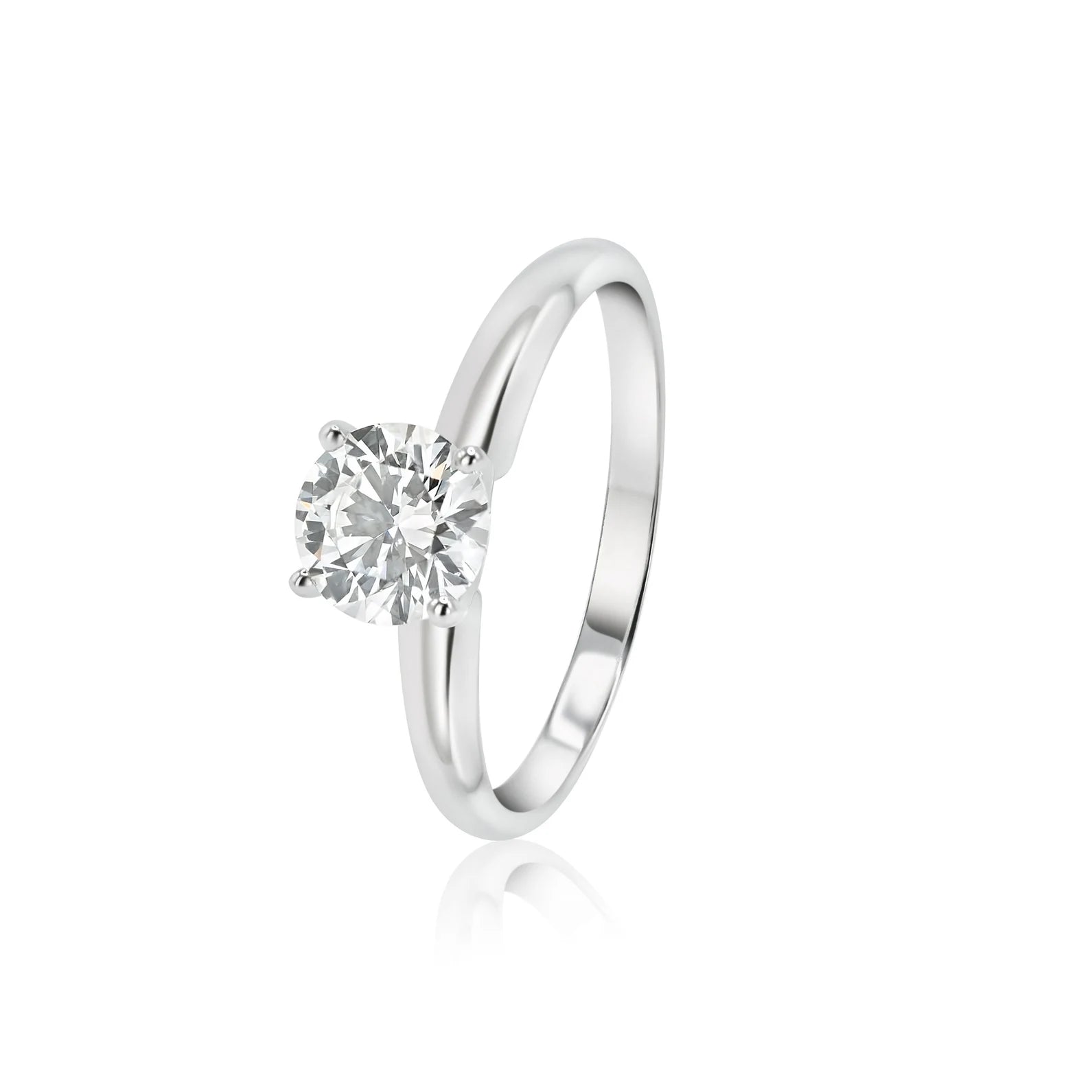0.75 CTW Lab-Created Diamond Classic Solitaire Ring DEF COLOR VS+ CLARITY