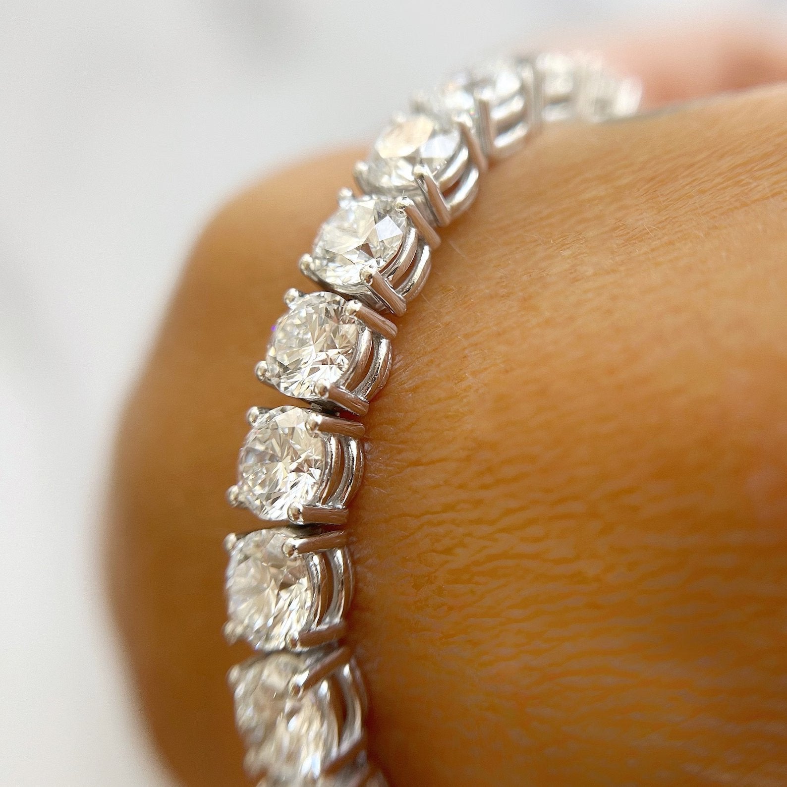 Bracelet tennis en diamant de laboratoire 26 carats