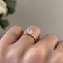 Cushion cut diamond with cathedral profile