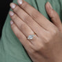 cushion cut ring with baguette side stones