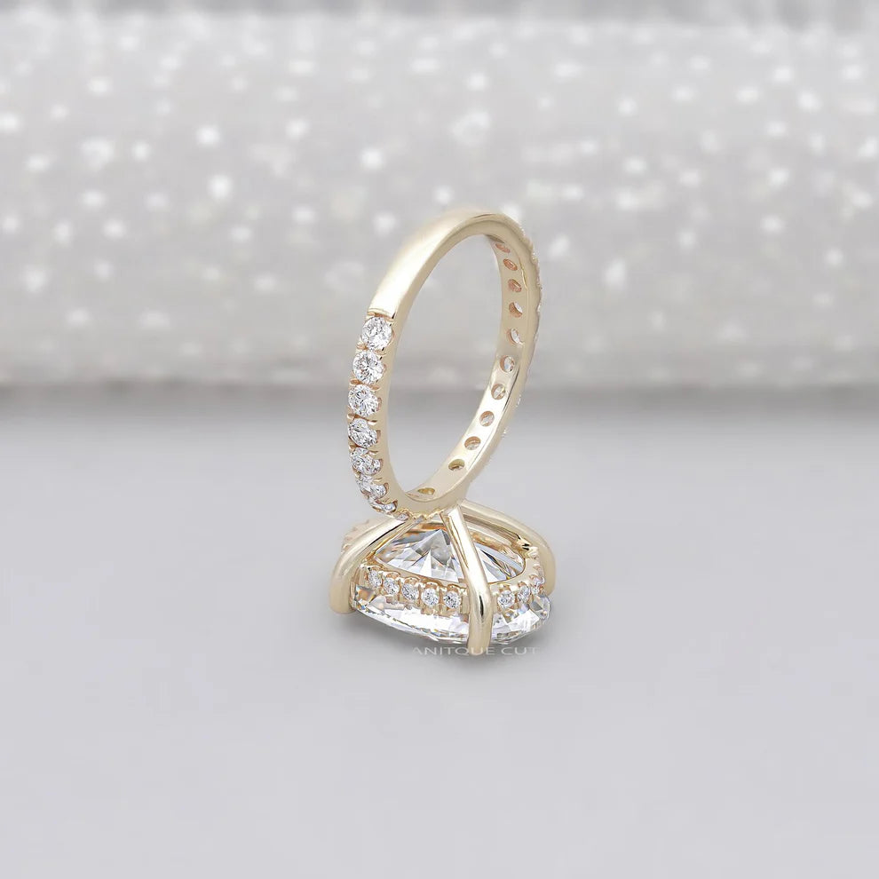 Custom Order - 3ct F-VVS Oval Center stone | Platinum | 7 US